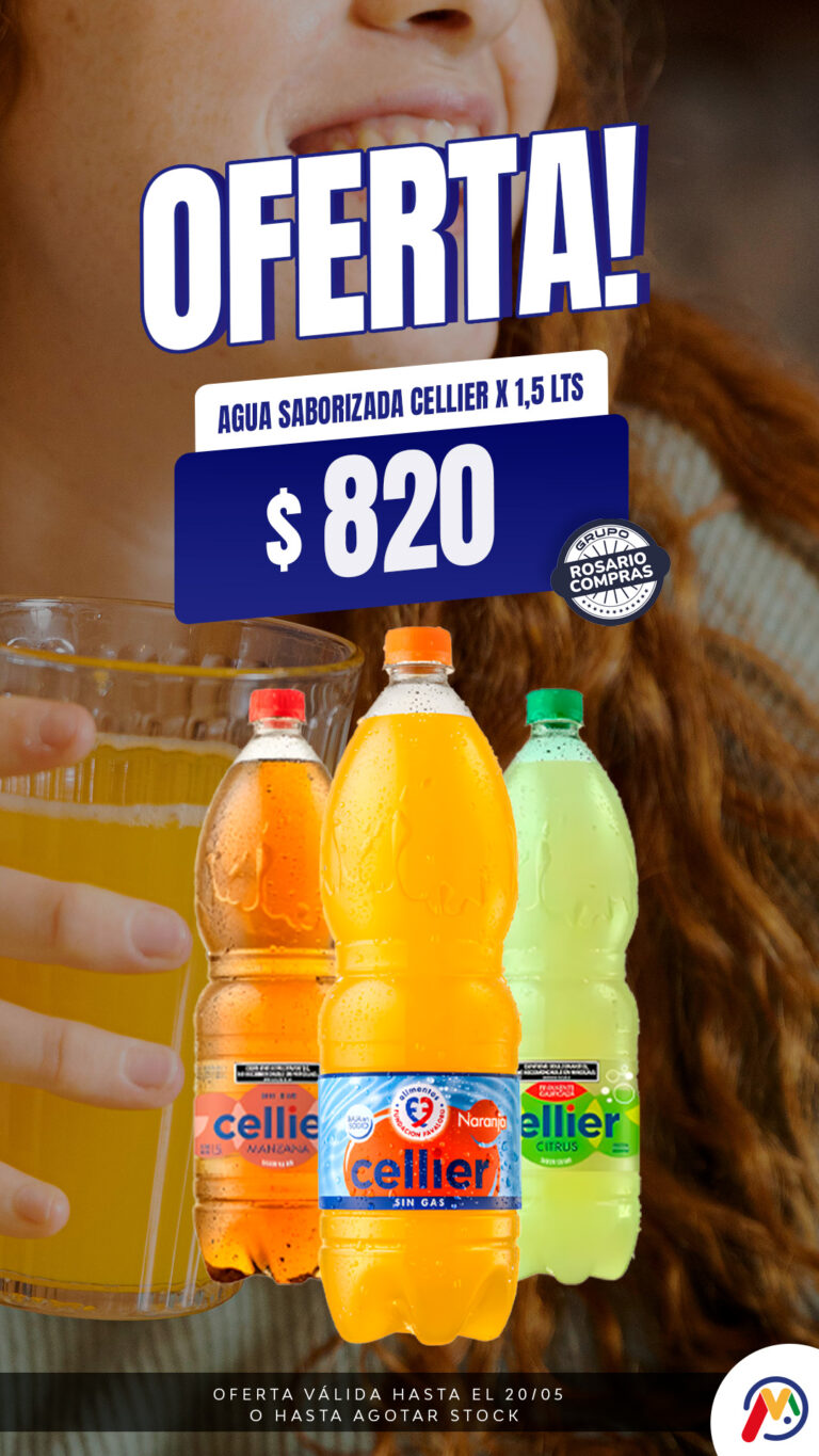 HISTORIA-MERCADIA-ROSARIO COMPRAS-AGUA SABORIZADA CELLIER