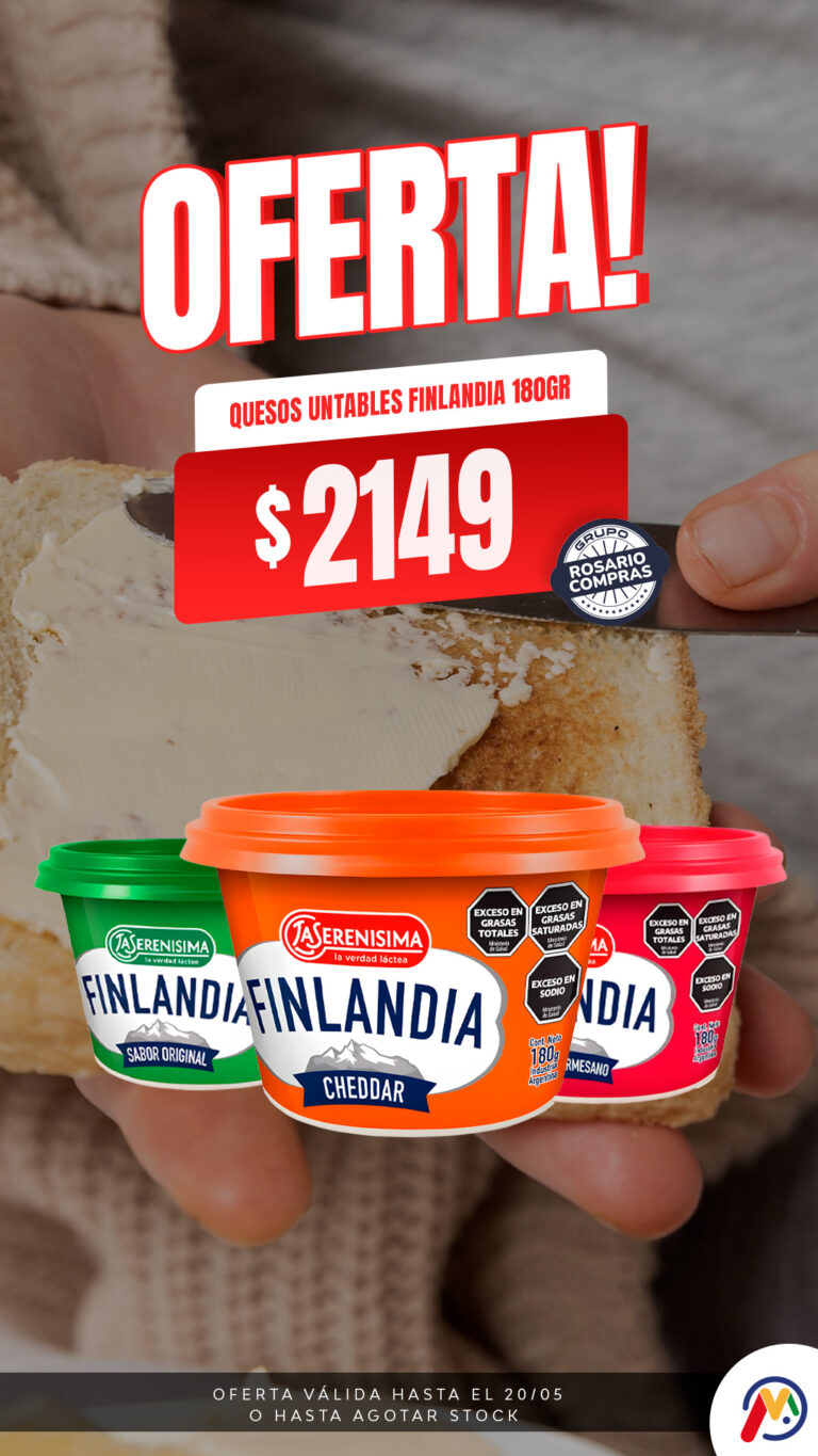 HISTORIA-MERCADIA-ROSARIO COMPRAS-QUESO FINLANDIA