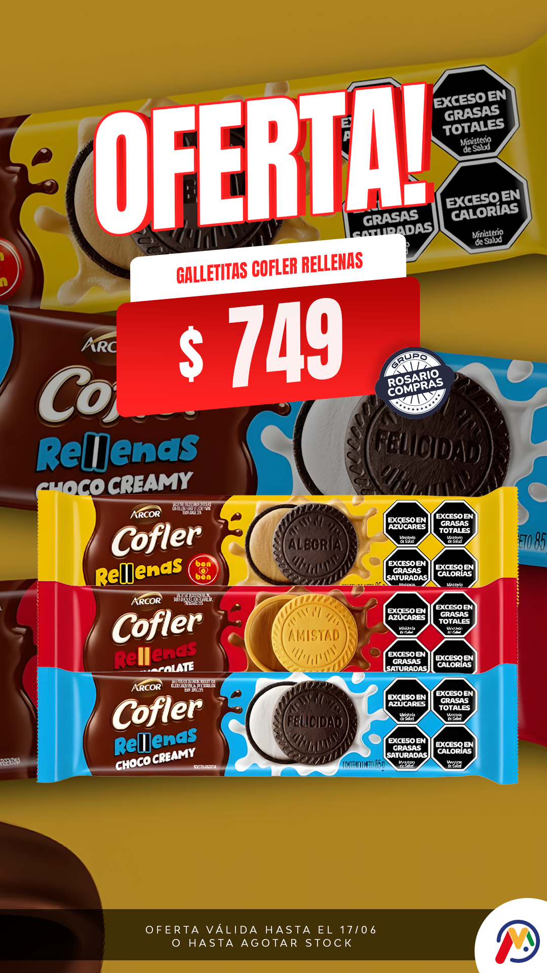 HISTORIA-MERCADIA-ROSARIO COMPRAS-GALLETITAS COFLER RELLENAS