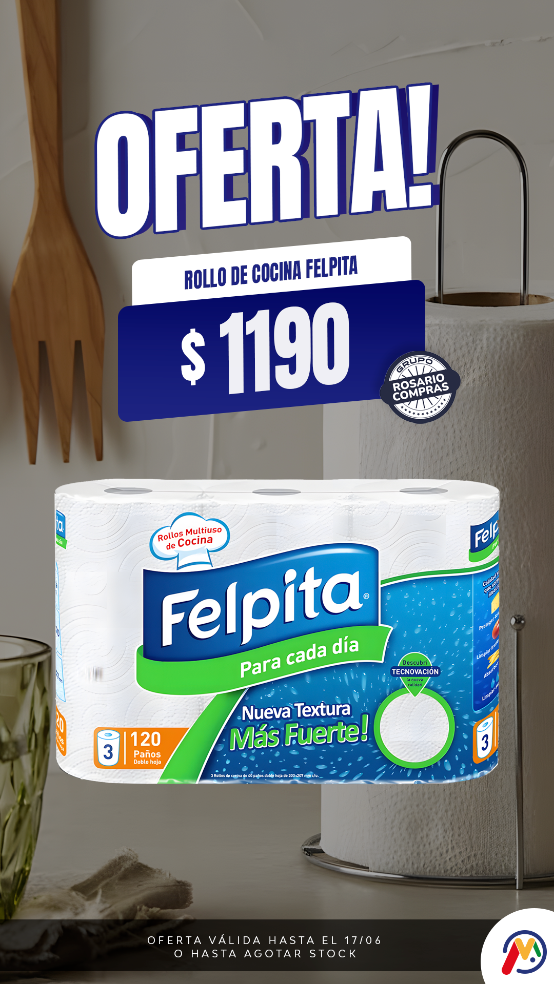 HISTORIA-MERCADIA-ROSARIO COMPRAS-PAPEL DE COCINA