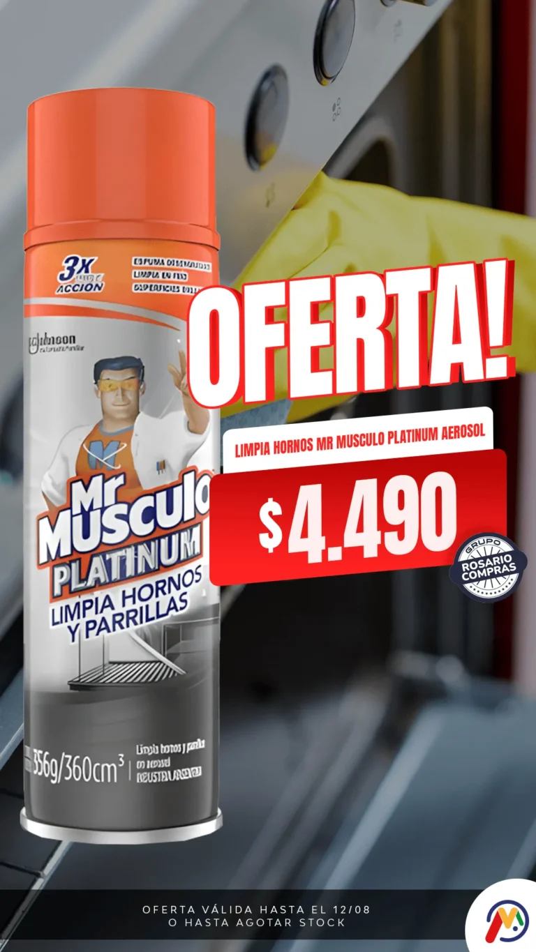 HISTORIA-MERCADIA-ROSARIO-COMPRAS-LIMPIA HORNOS MR MUSCULO PLATINUM AEROSOL