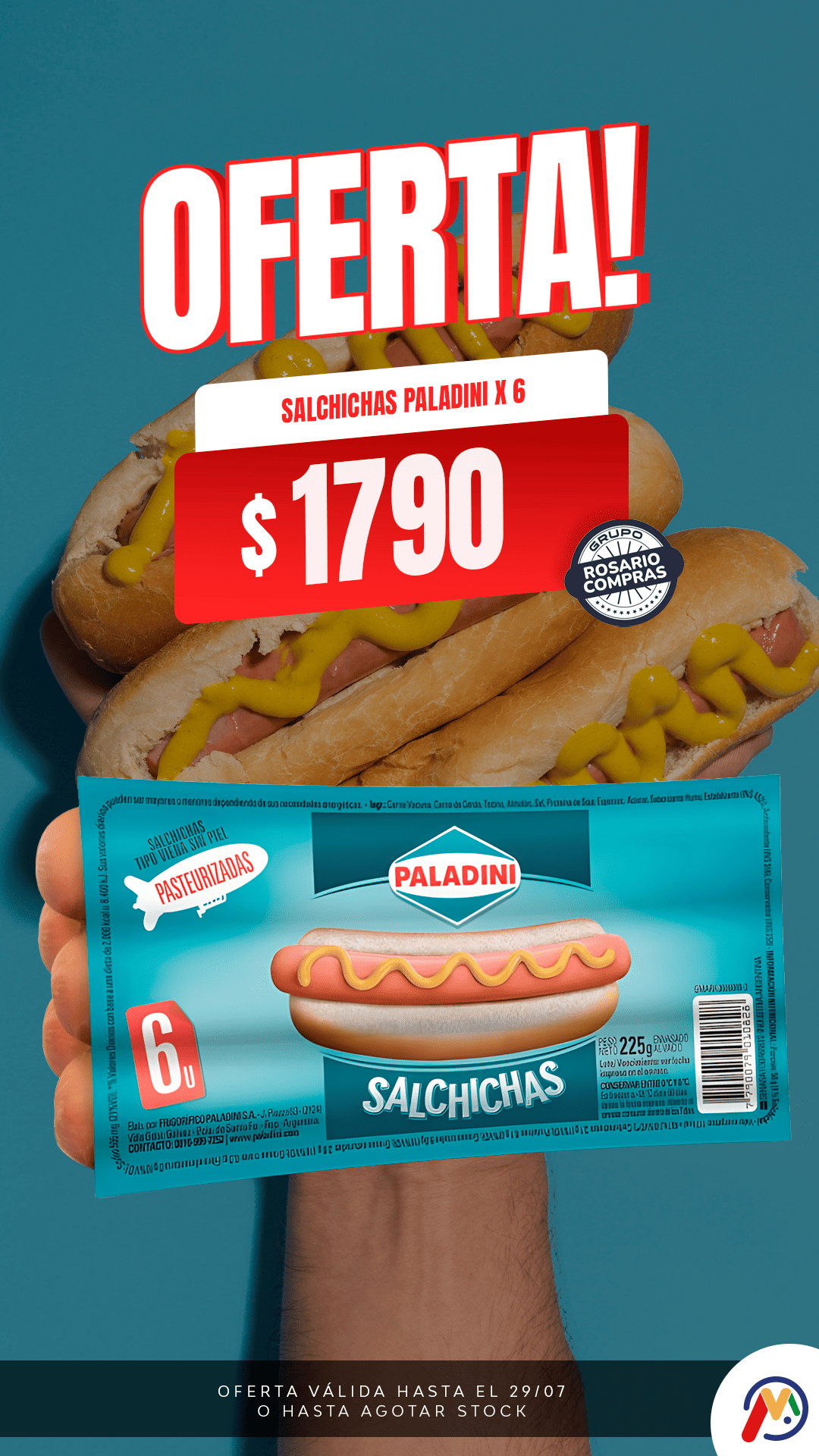 HISTORIA-MERCADIA-ROSARIO-COMPRAS-SALCHICHAS-PALADINI-X-6