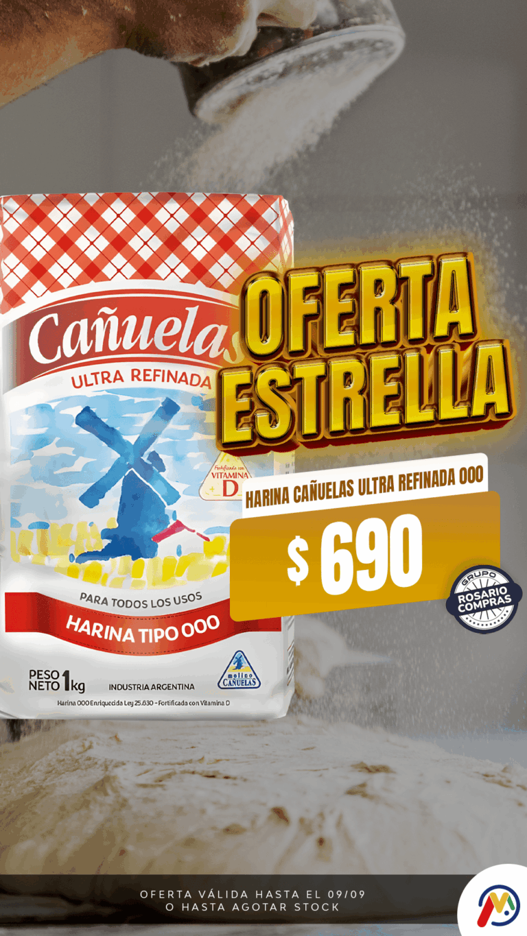 HISTORIA-MERCADIA-ROSARIO-COMPRAS-HARINA CAÑUELAS ULTRA REFINADA 000 estrella