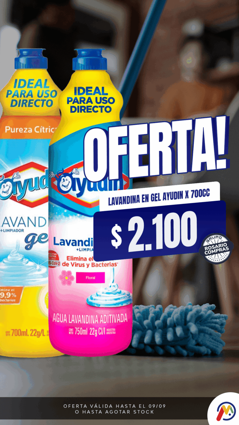 HISTORIA-MERCADIA-ROSARIO-COMPRAS-LAVANDINA EN GEL AYUDIN X 700CC