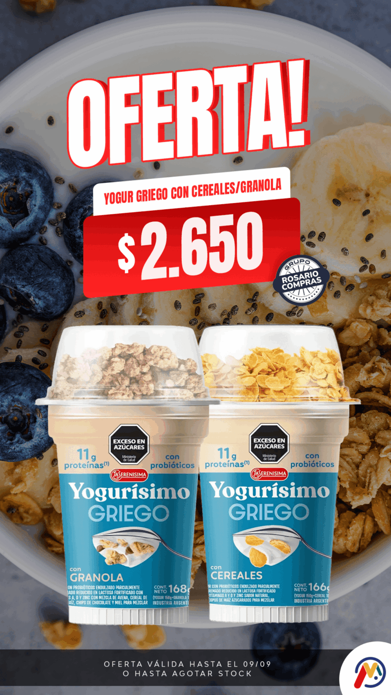 HISTORIA-MERCADIA-ROSARIO-COMPRAS-YOGUR YOGURISIMO GRIEGO CON CEREALES-GRANOLA