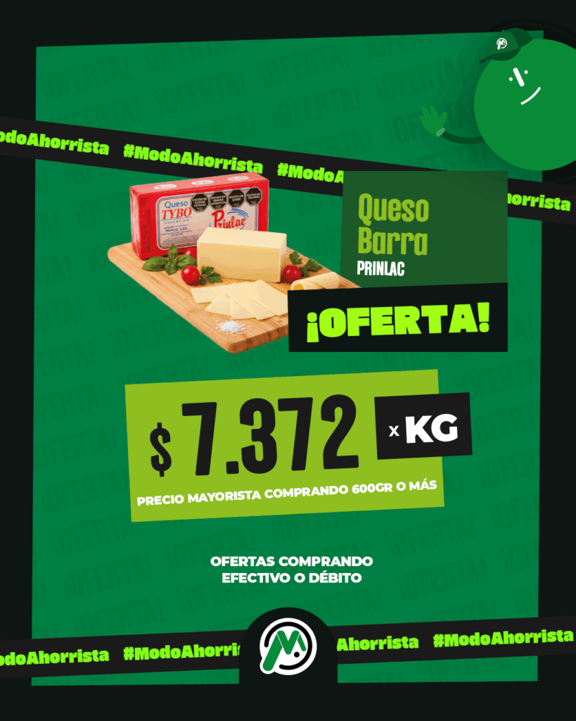 PLACA-MERCADIA MAYORISTA-OFERTAS FIAMBRE-QUESO PRINLAC